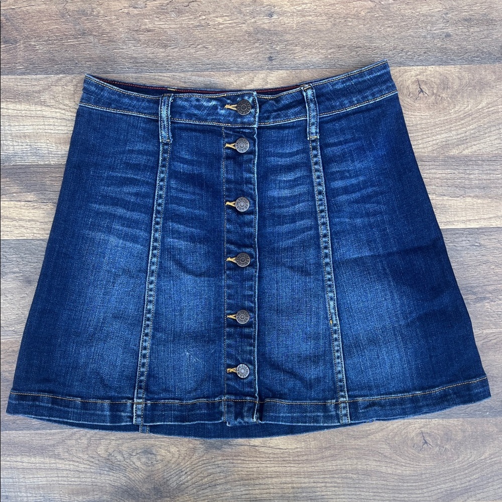 Cello Dark Blue Denim Mini Skirt